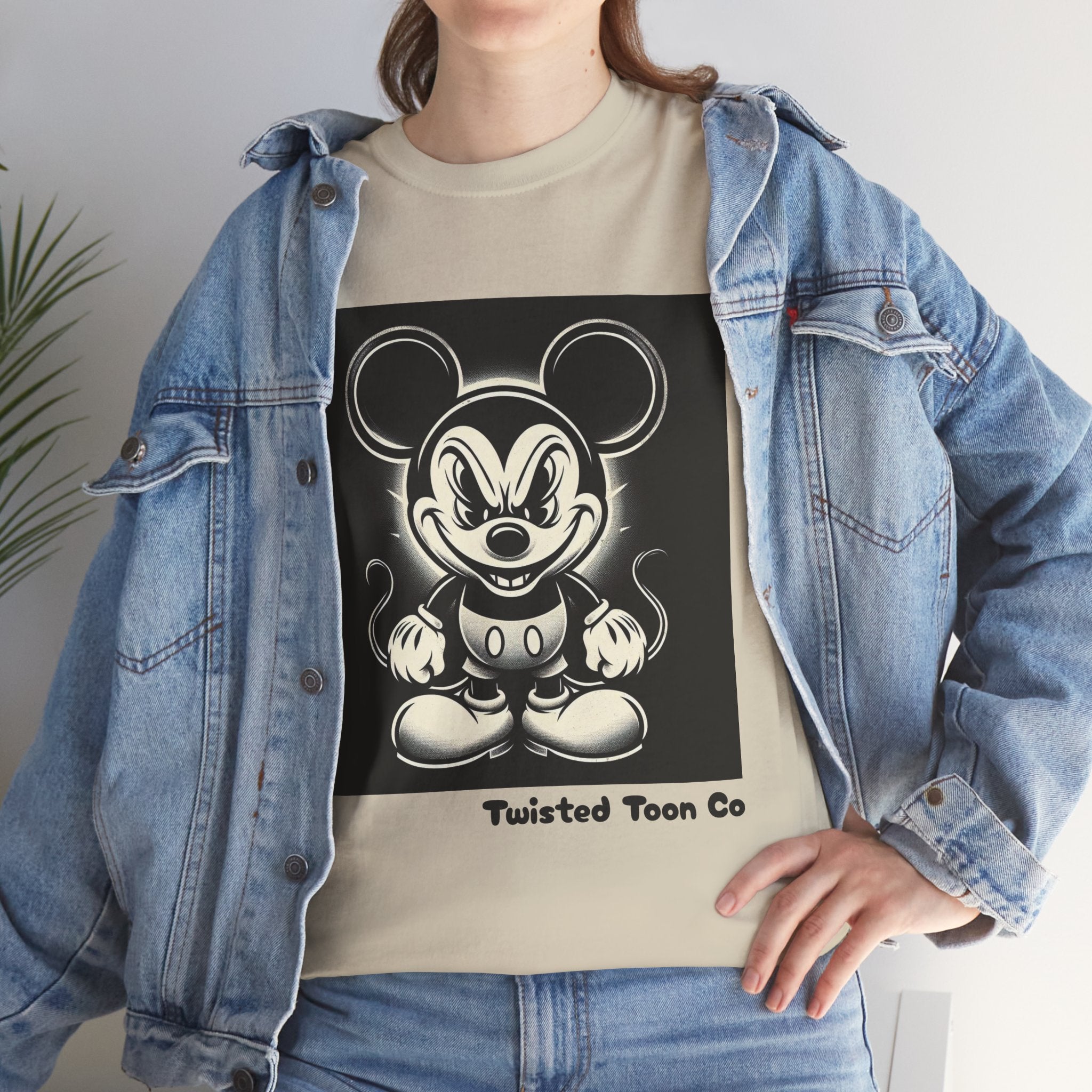 Vintage Cartoon Mouse T-Shirt — Retro Creepy Character Graphic Tee