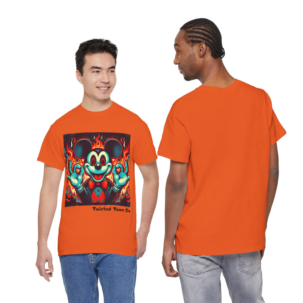 Vintage Cartoon Demon Mouse T-Shirt — Retro Horror Graphic Tee