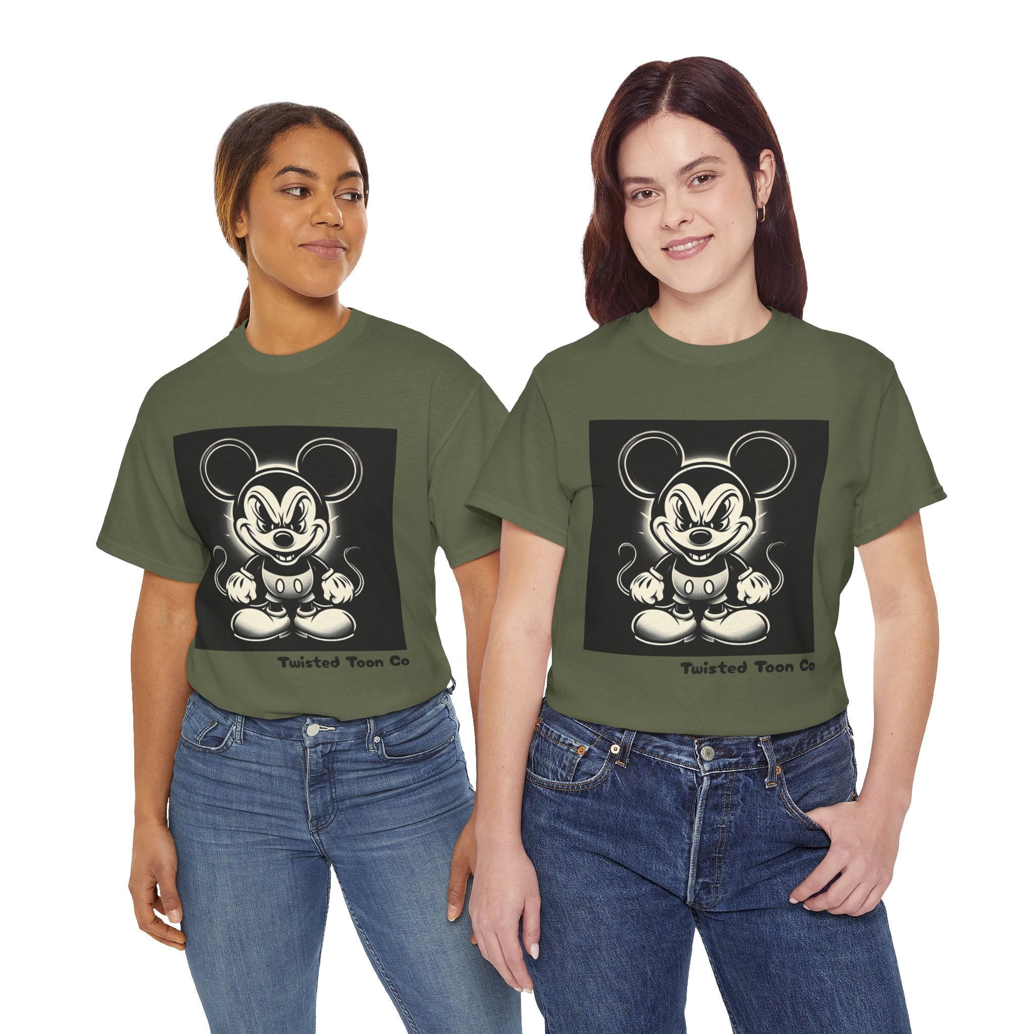 Vintage Cartoon Mouse T-Shirt — Retro Creepy Character Graphic Tee