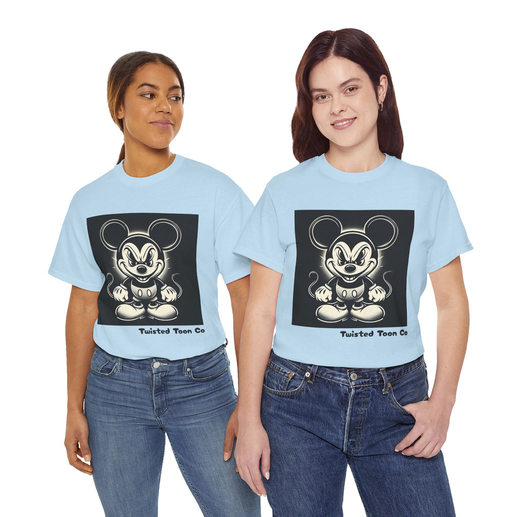 Vintage Cartoon Mouse T-Shirt — Retro Creepy Character Graphic Tee