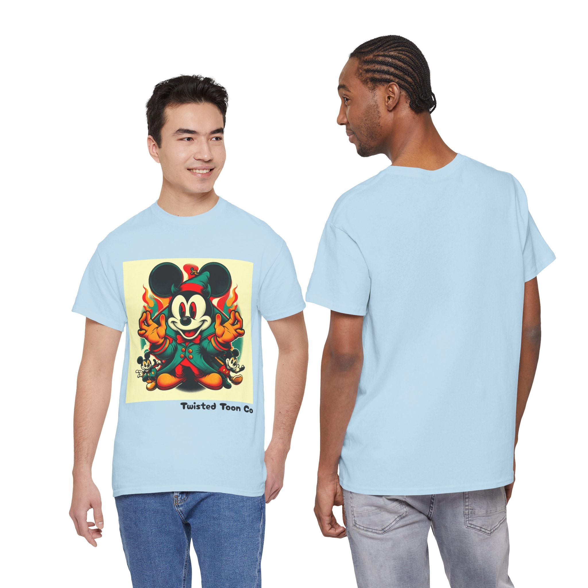 Vintage Cartoon Mouse Flame T-Shirt