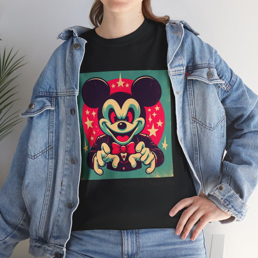 Vintage Cartoon Mouse Graphic Tee — Retro Pop Art T-Shirt