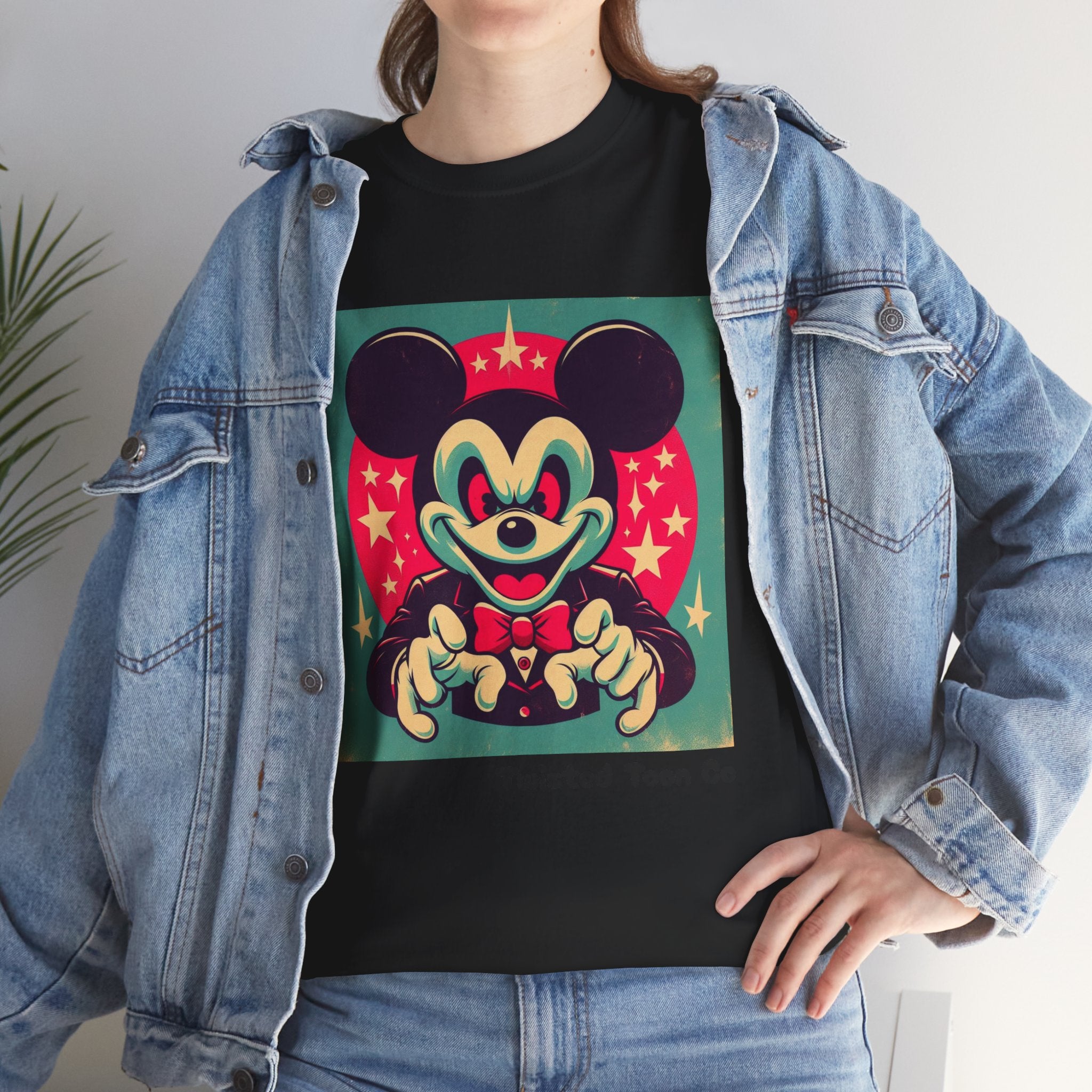 Vintage Cartoon Mouse Graphic Tee — Retro Pop Art T-Shirt