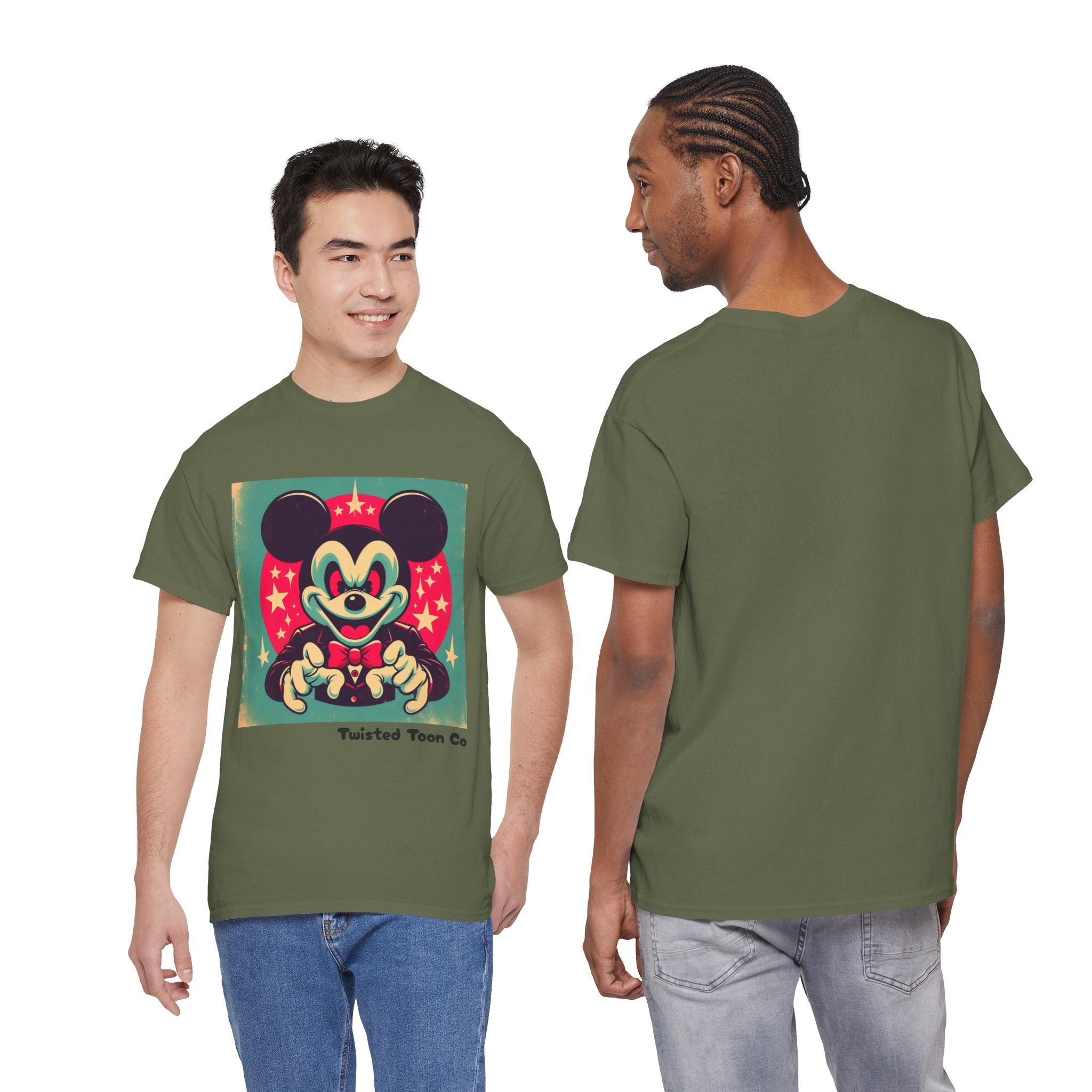 Vintage Cartoon Mouse Graphic Tee — Retro Pop Art T-Shirt
