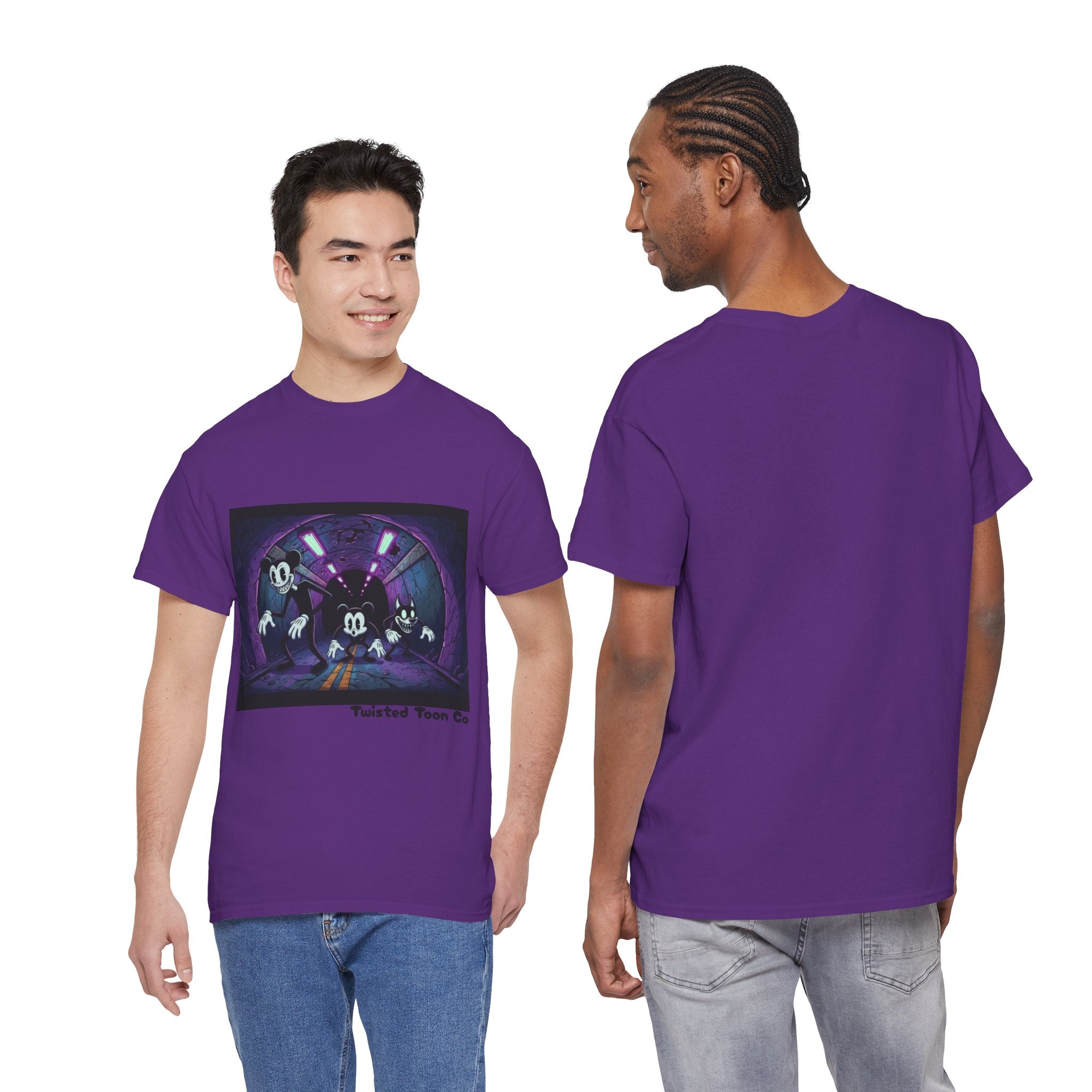 Retro Cartoon Horror T‑Shirt — 'Twisted Toon Co' Spooky Vintage Character Tee