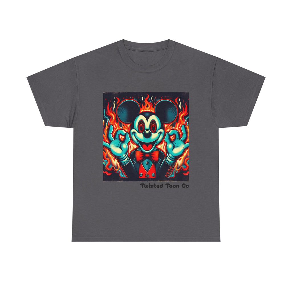 Vintage Cartoon Demon Mouse T-Shirt — Retro Horror Graphic Tee