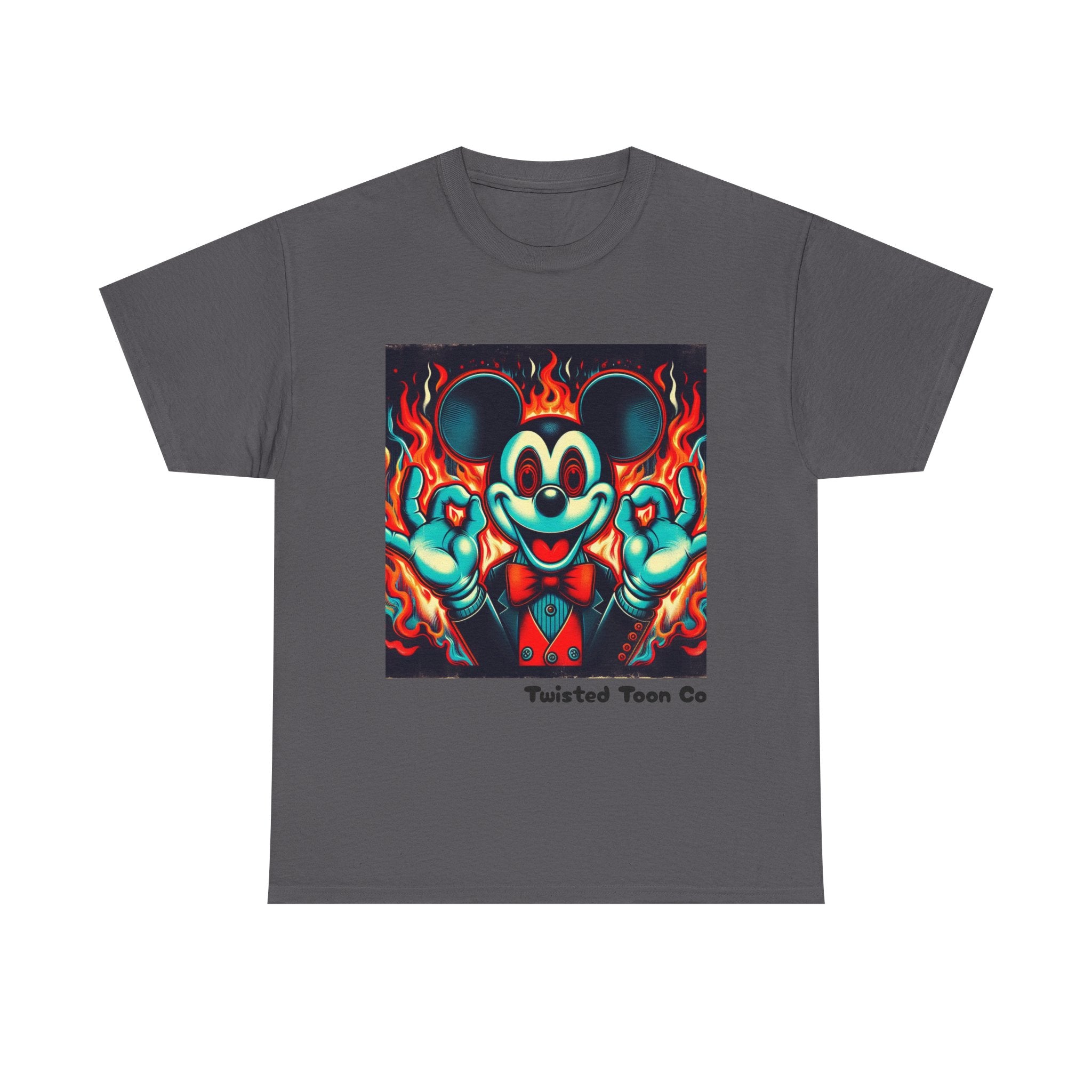 Vintage Cartoon Demon Mouse T-Shirt — Retro Horror Graphic Tee