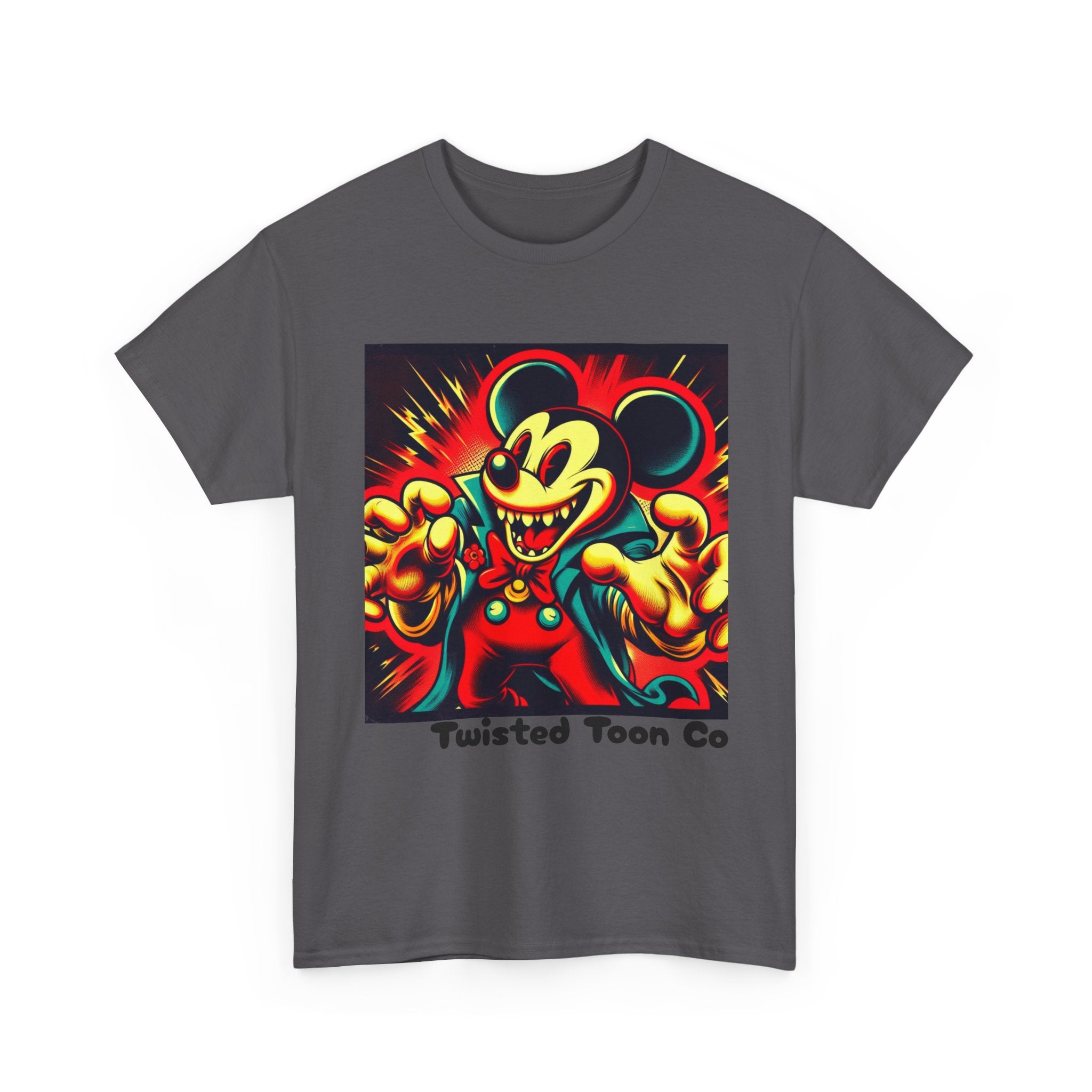 Twisted Toon Tee — Retro Horror Cartoon Mouse Graphic T-Shirt