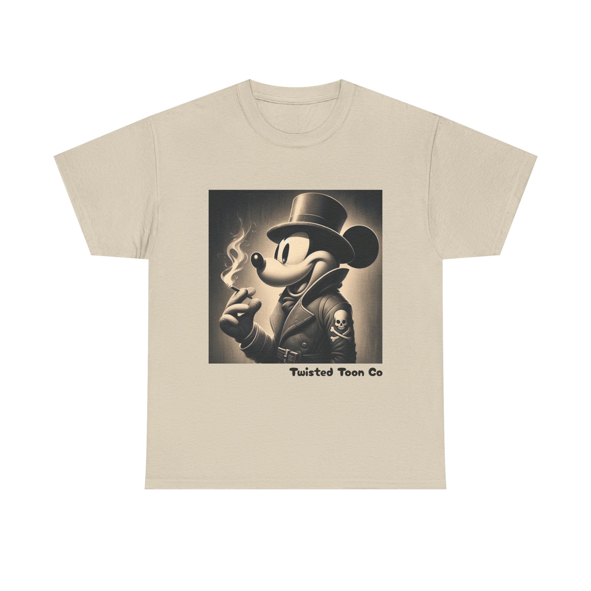 Vintage Noir Mouse Tee - Smoking Gentleman Graphic T-Shirt