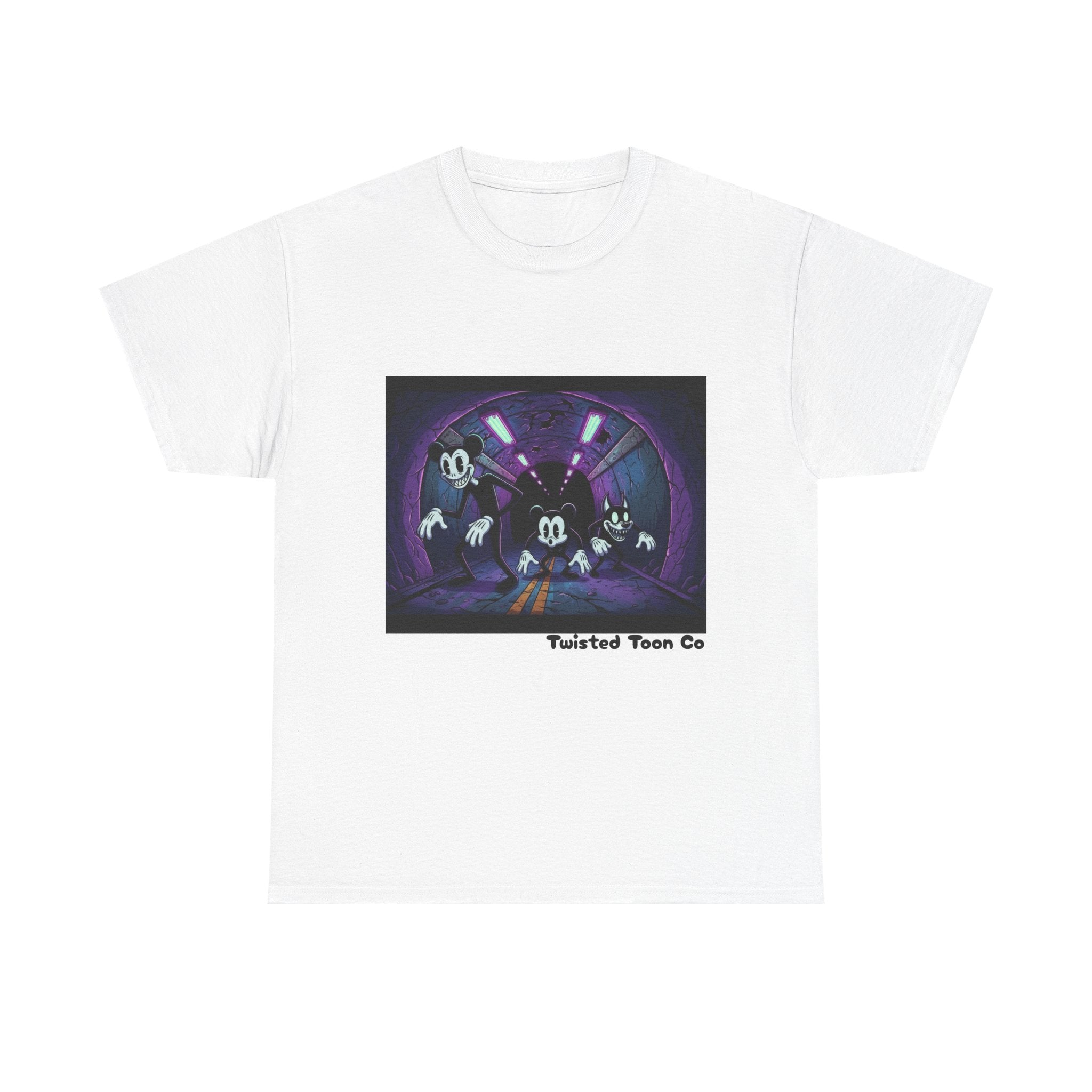 Retro Cartoon Horror T‑Shirt — 'Twisted Toon Co' Spooky Vintage Character Tee