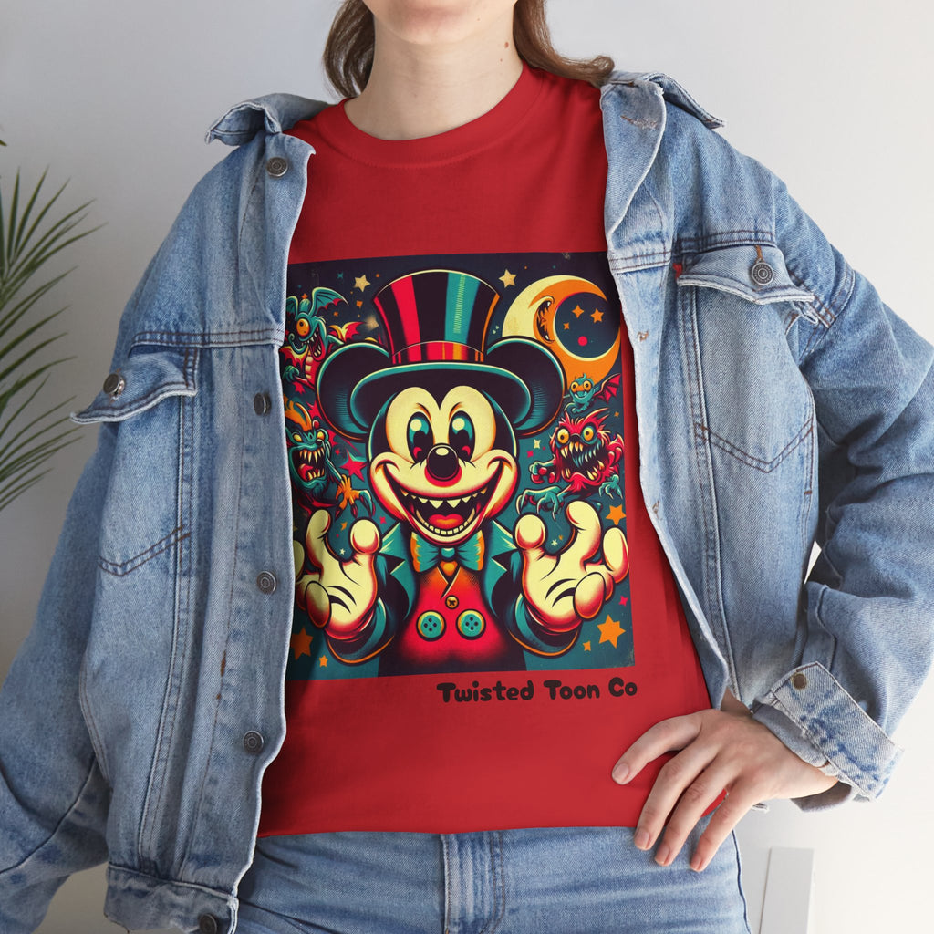 Graphic Tee — Retro Circus Mouse Night Magic T-Shirt