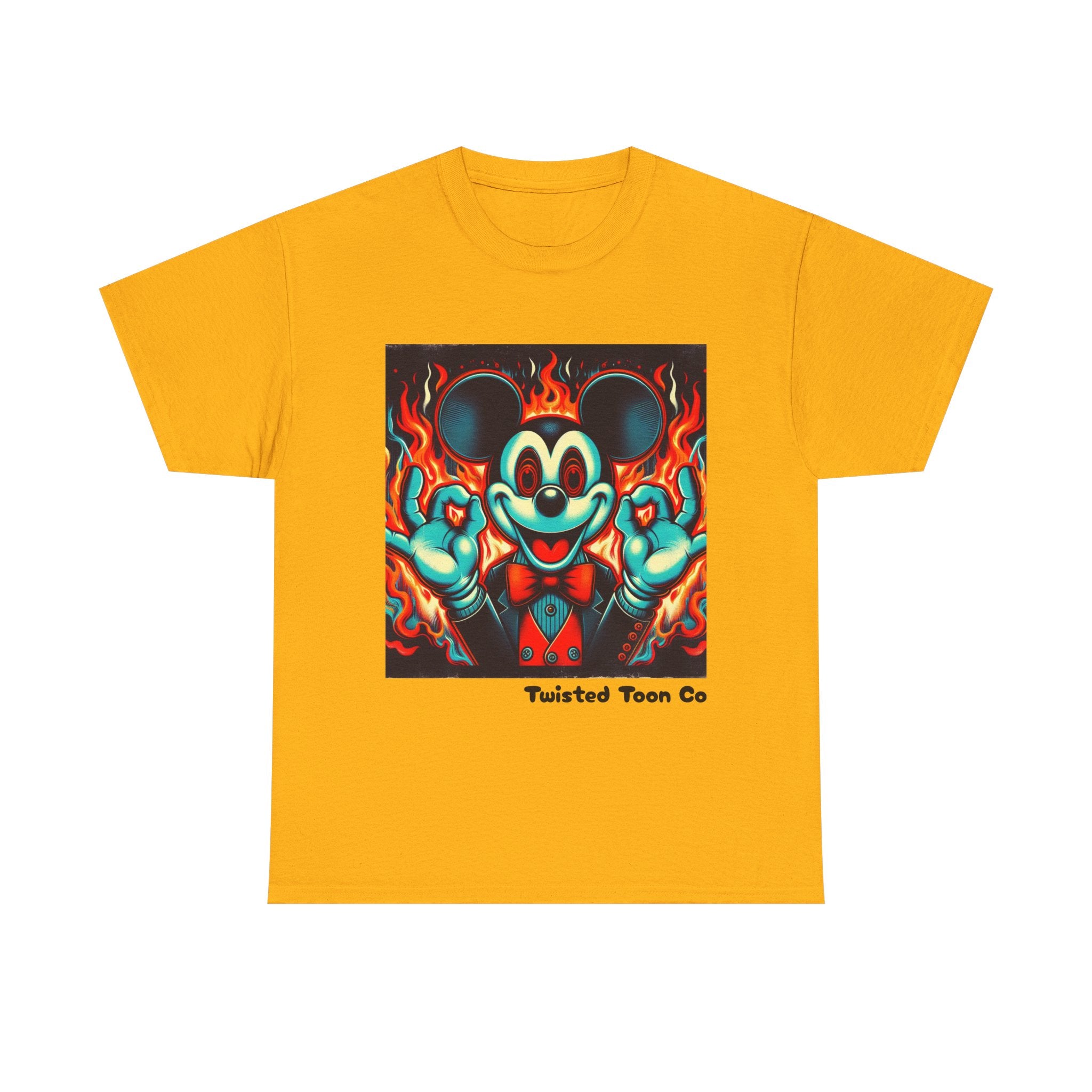 Vintage Cartoon Demon Mouse T-Shirt — Retro Horror Graphic Tee