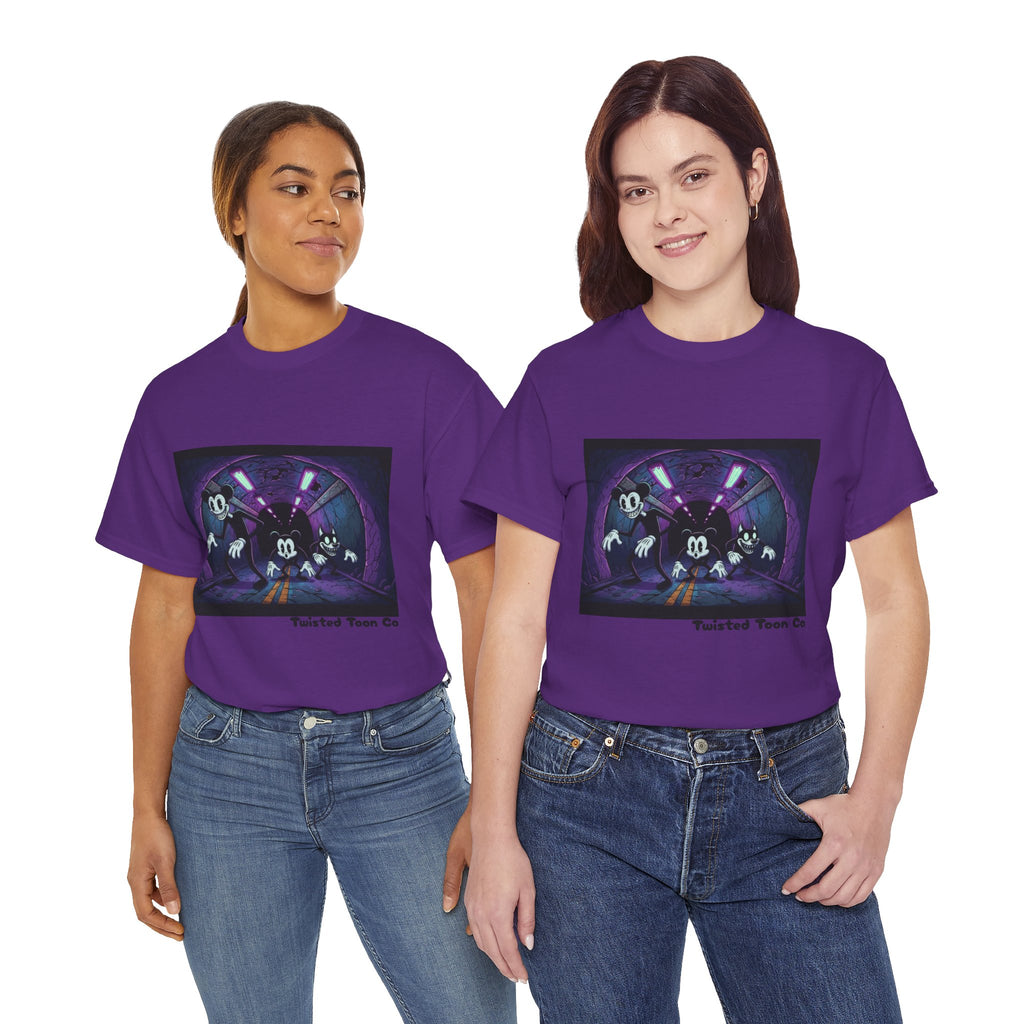 Retro Cartoon Horror T‑Shirt — 'Twisted Toon Co' Spooky Vintage Character Tee