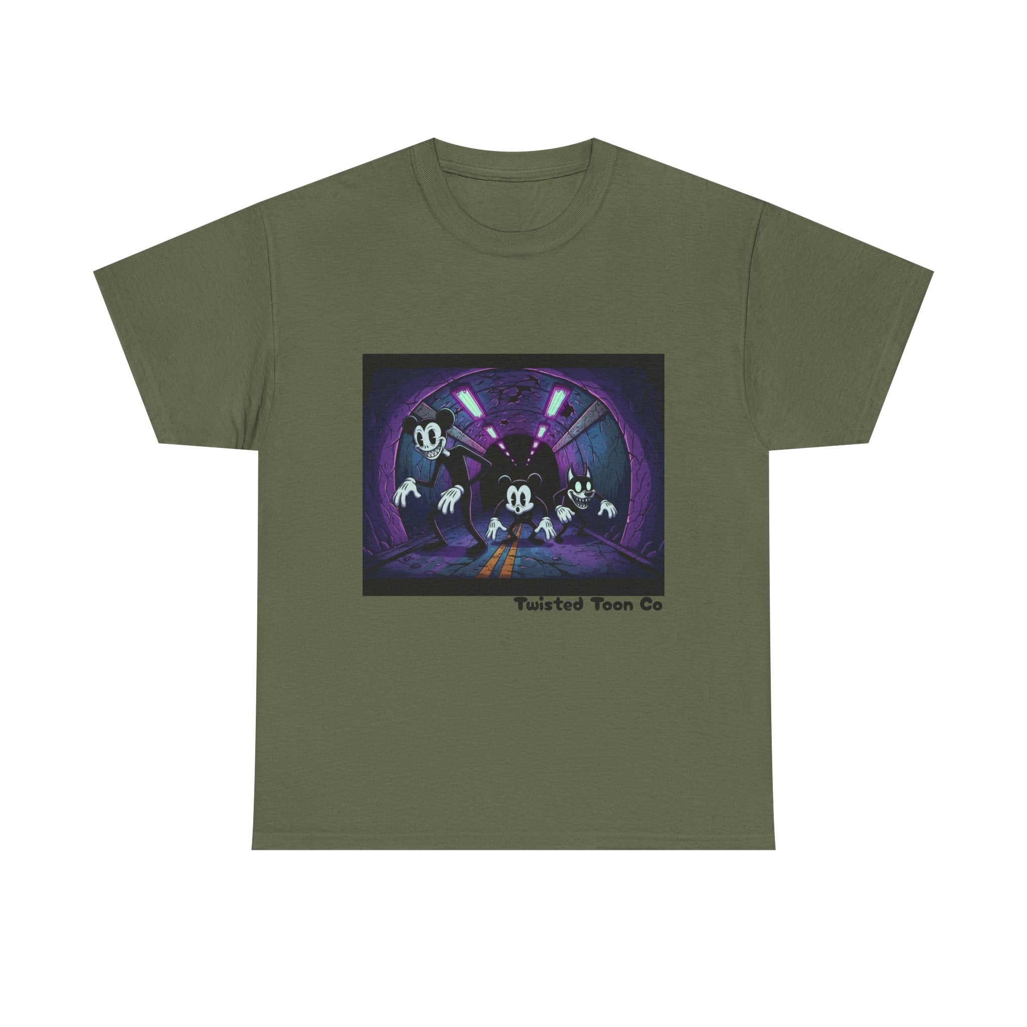 Retro Cartoon Horror T‑Shirt — 'Twisted Toon Co' Spooky Vintage Character Tee