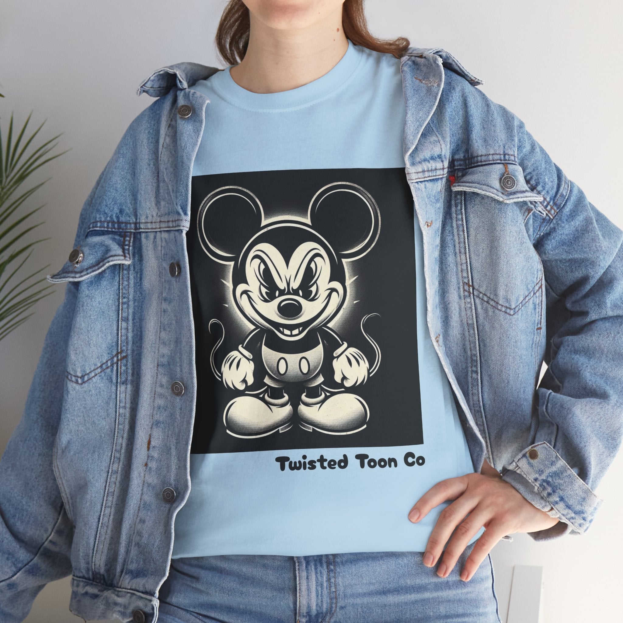Vintage Cartoon Mouse T-Shirt — Retro Creepy Character Graphic Tee