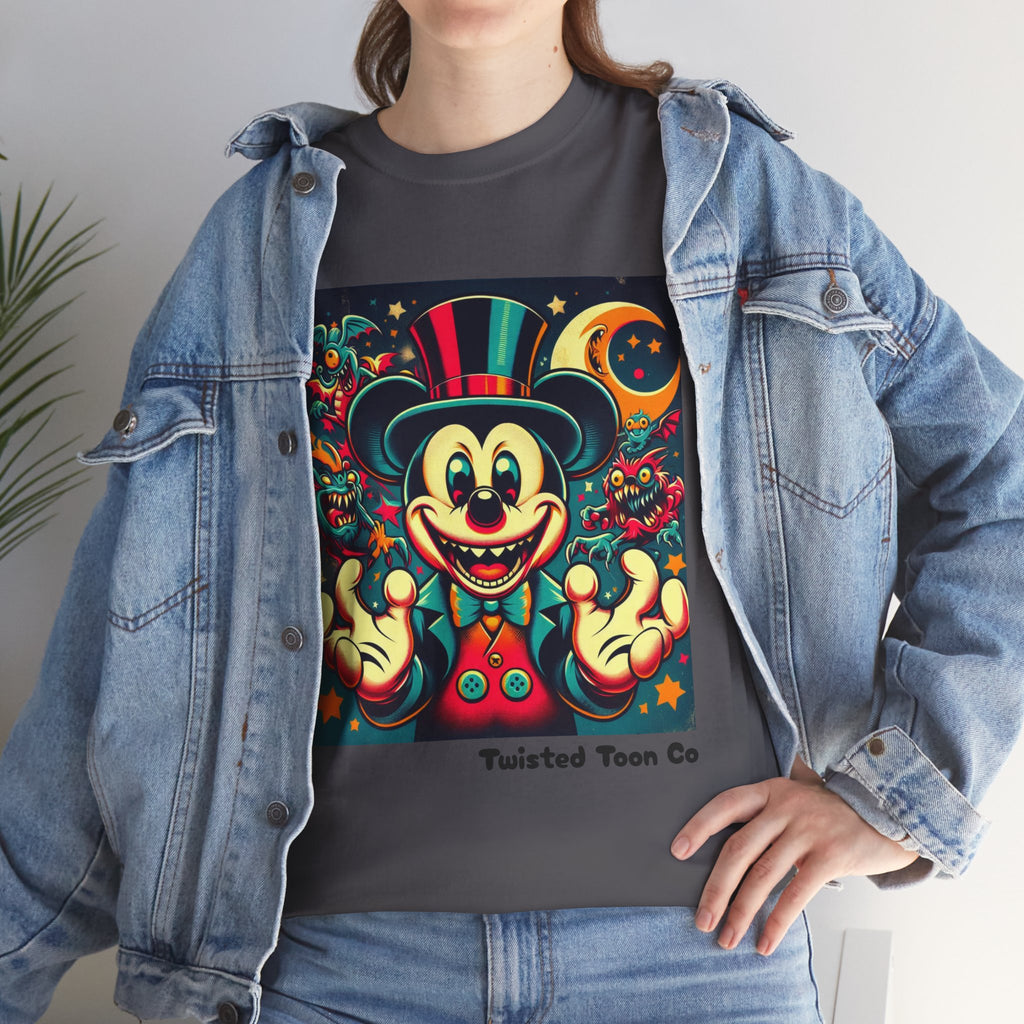 Graphic Tee — Retro Circus Mouse Night Magic T-Shirt