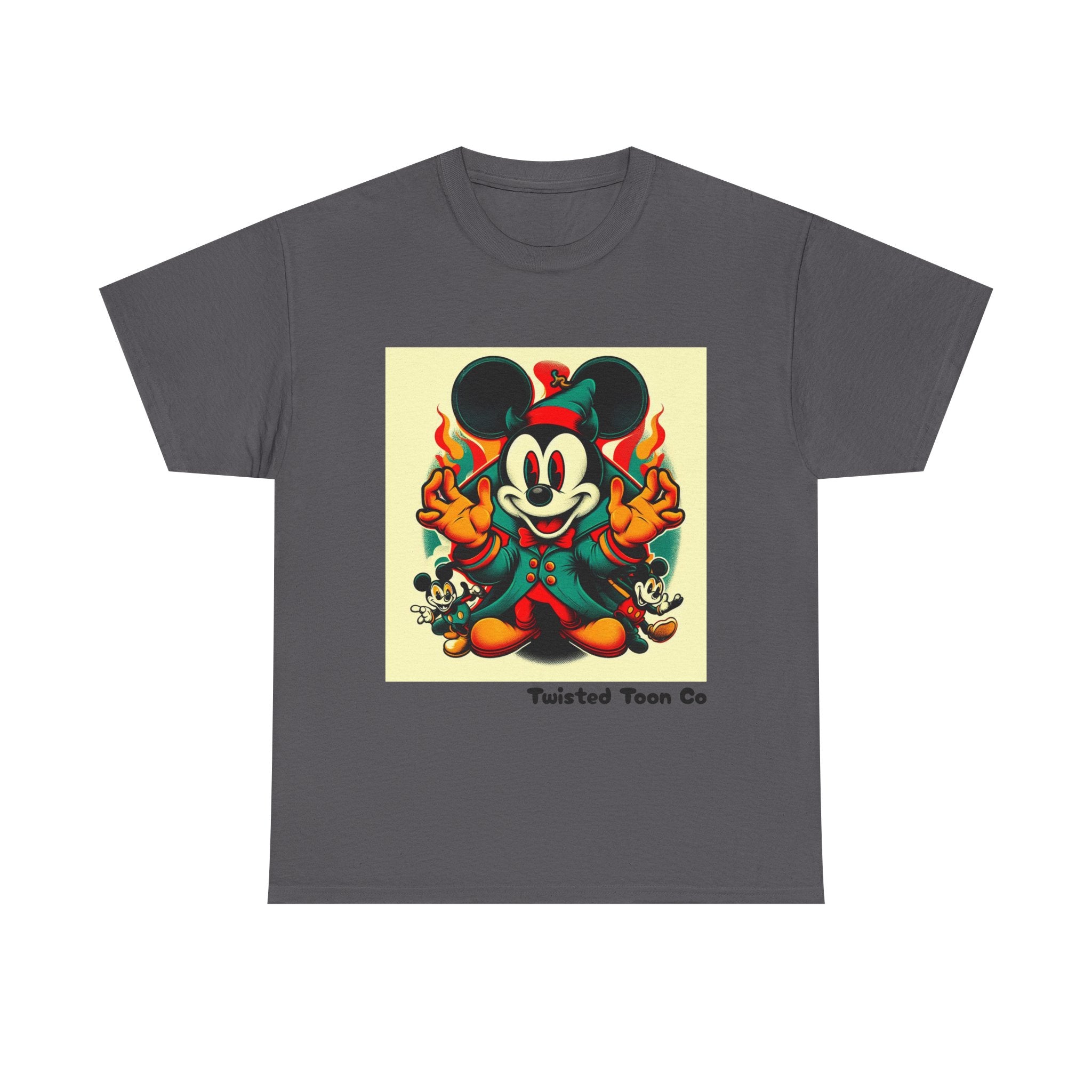 Vintage Cartoon Mouse Flame T-Shirt