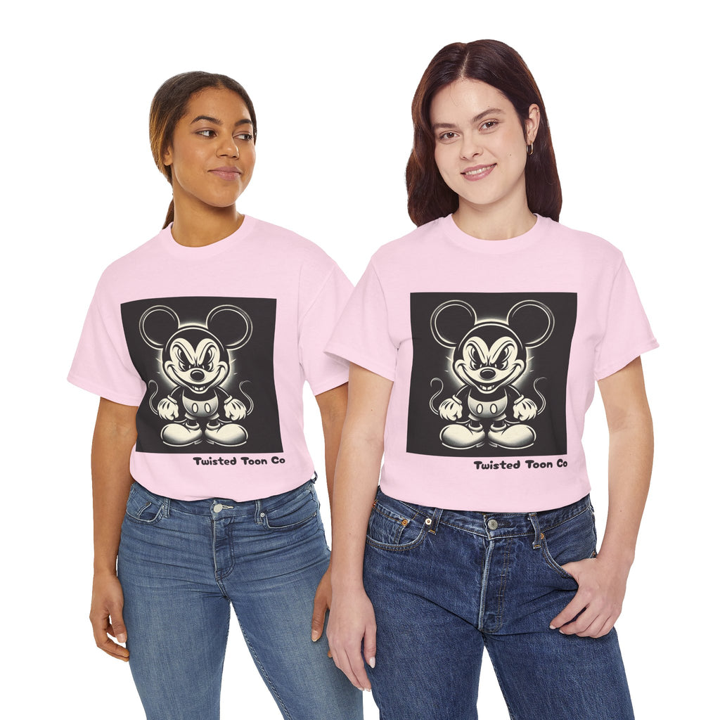 Vintage Cartoon Mouse T-Shirt — Retro Creepy Character Graphic Tee