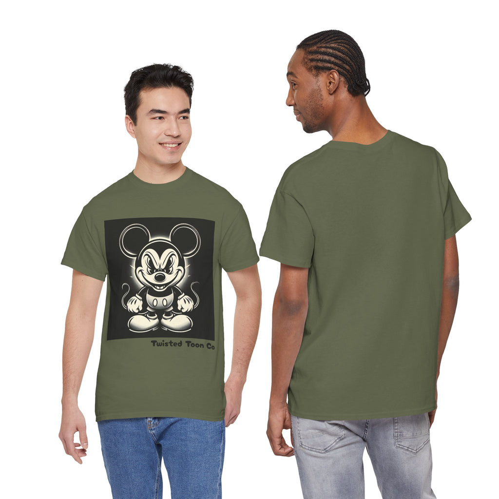 Vintage Cartoon Mouse T-Shirt — Retro Creepy Character Graphic Tee