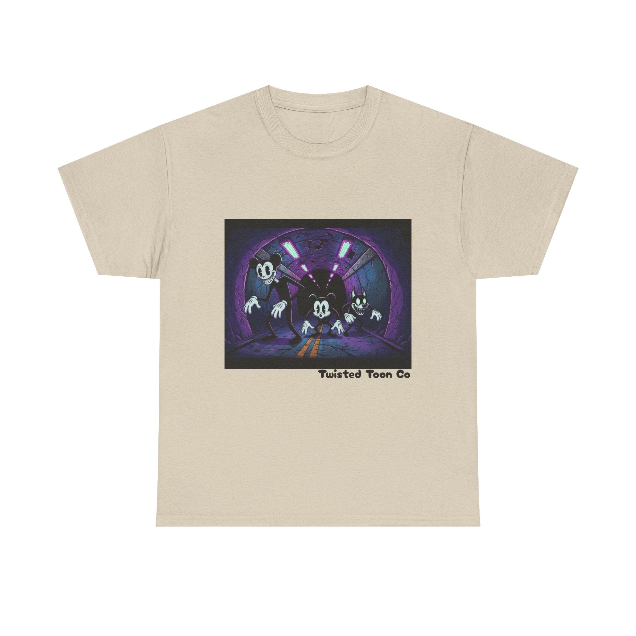 Retro Cartoon Horror T‑Shirt — 'Twisted Toon Co' Spooky Vintage Character Tee