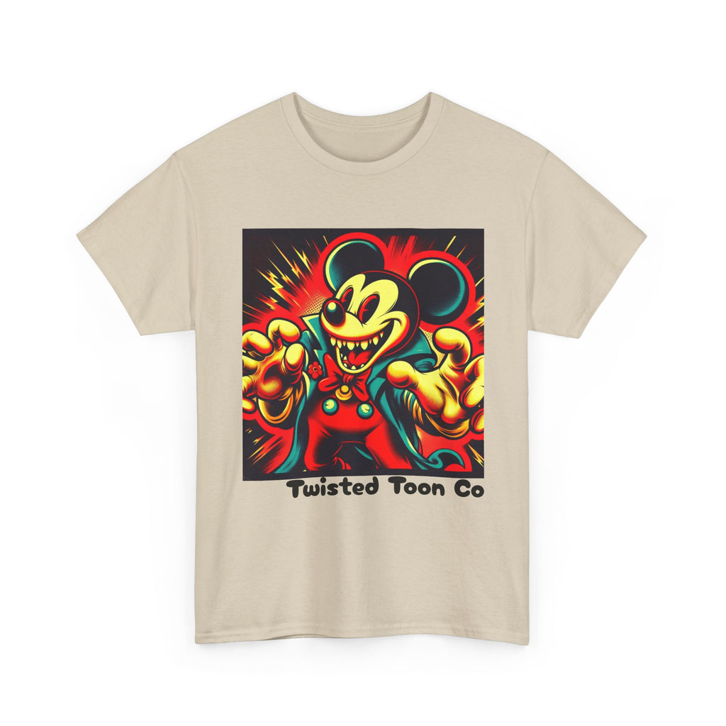 Twisted Toon Tee — Retro Horror Cartoon Mouse Graphic T-Shirt