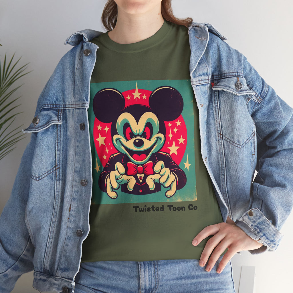 Vintage Cartoon Mouse Graphic Tee — Retro Pop Art T-Shirt