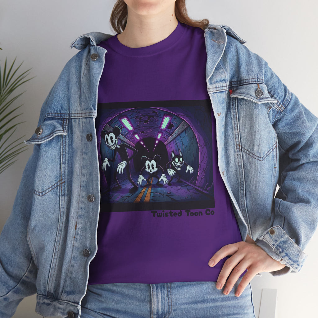 Retro Cartoon Horror T‑Shirt — 'Twisted Toon Co' Spooky Vintage Character Tee