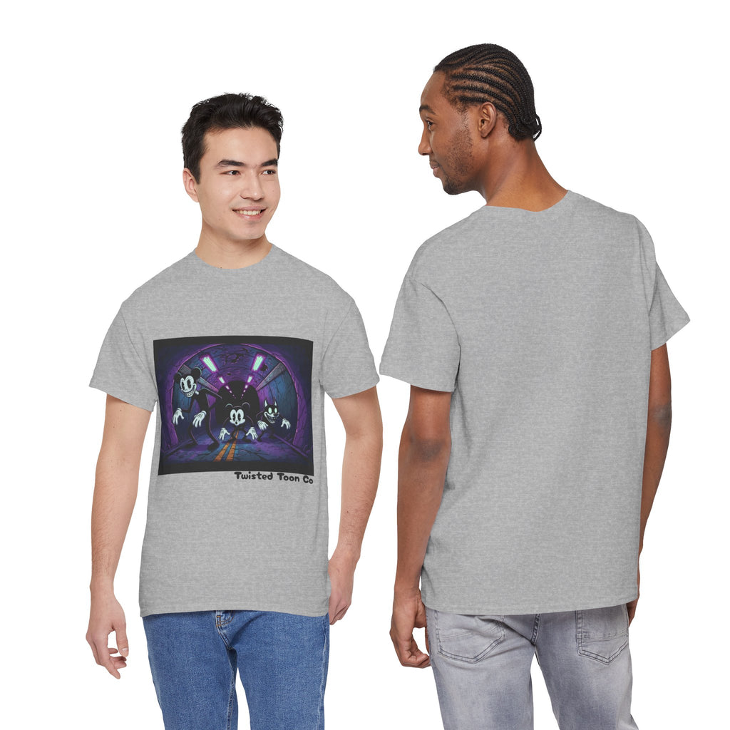 Retro Cartoon Horror T‑Shirt — 'Twisted Toon Co' Spooky Vintage Character Tee