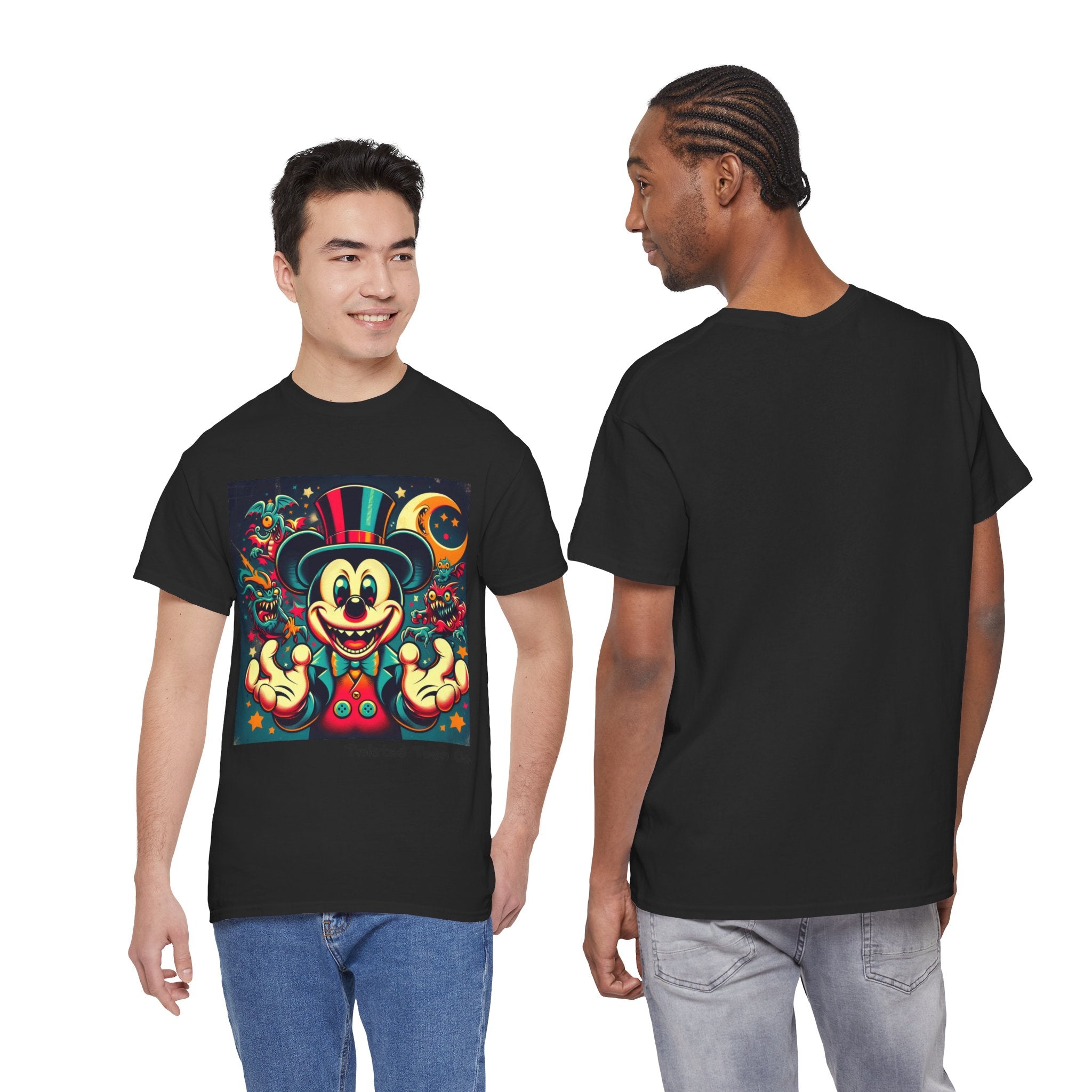 Graphic Tee — Retro Circus Mouse Night Magic T-Shirt