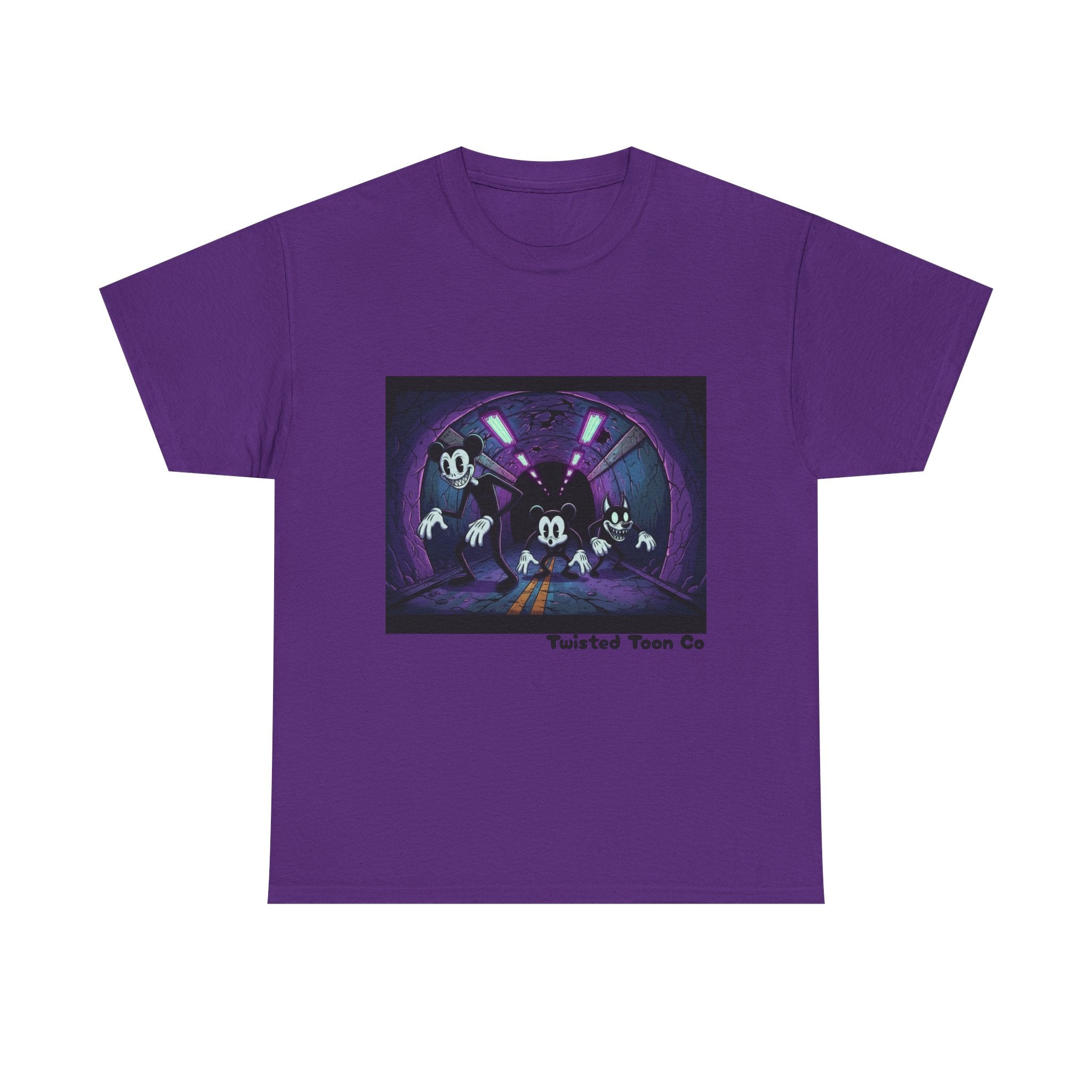Retro Cartoon Horror T‑Shirt — 'Twisted Toon Co' Spooky Vintage Character Tee