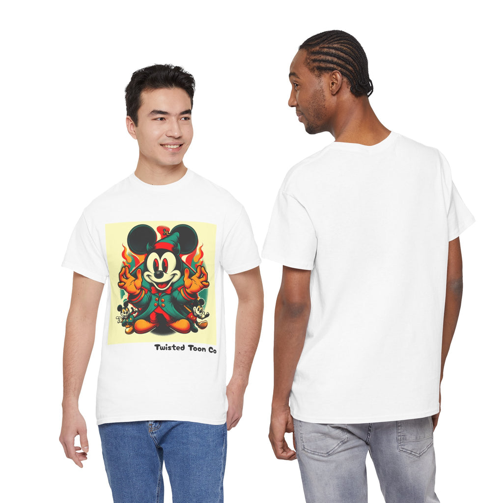 Vintage Cartoon Mouse Flame T-Shirt