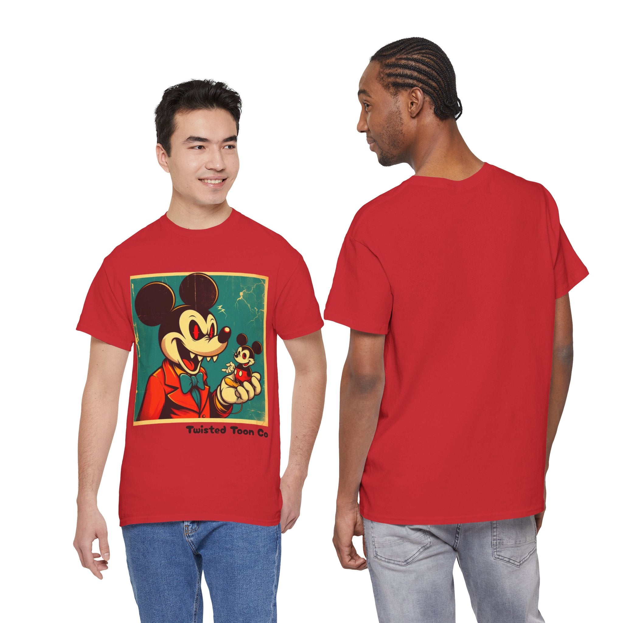 Vintage Cartoon Mouse Tee – Retro Illustration Graphic T-Shirt