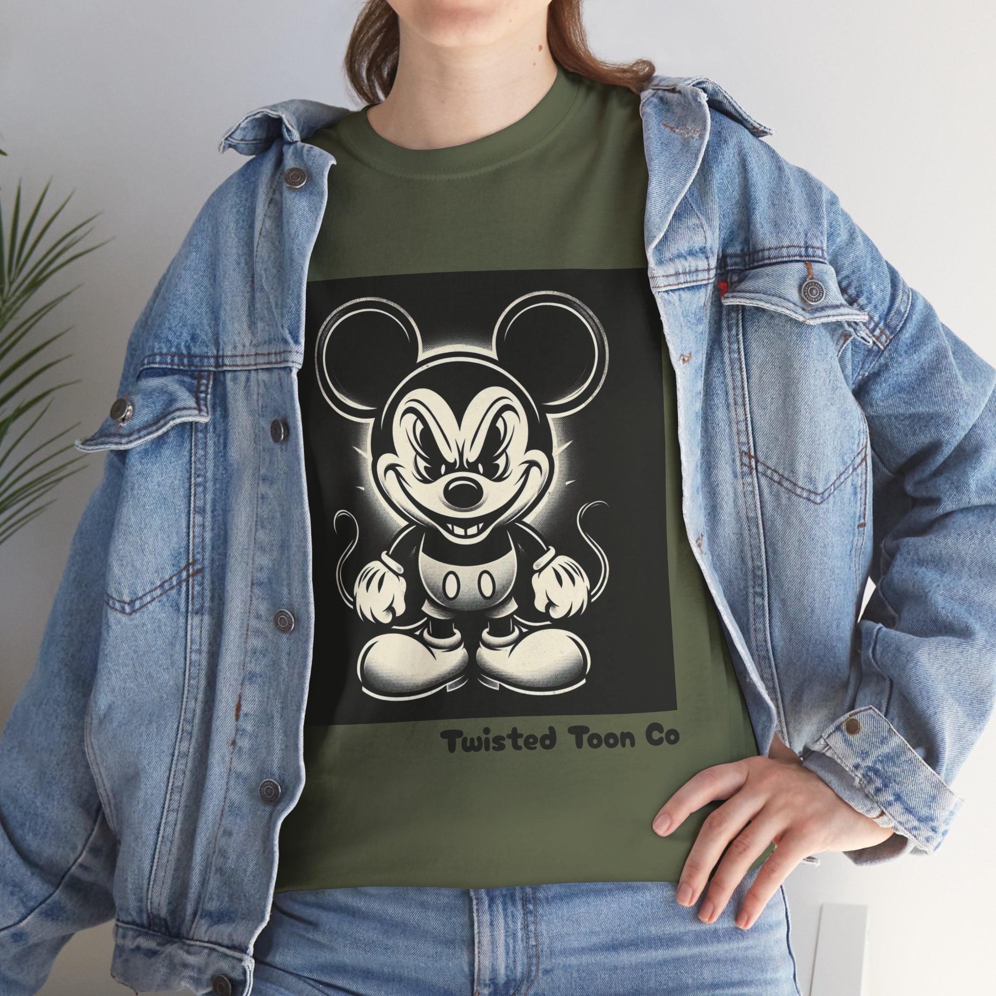 Vintage Cartoon Mouse T-Shirt — Retro Creepy Character Graphic Tee