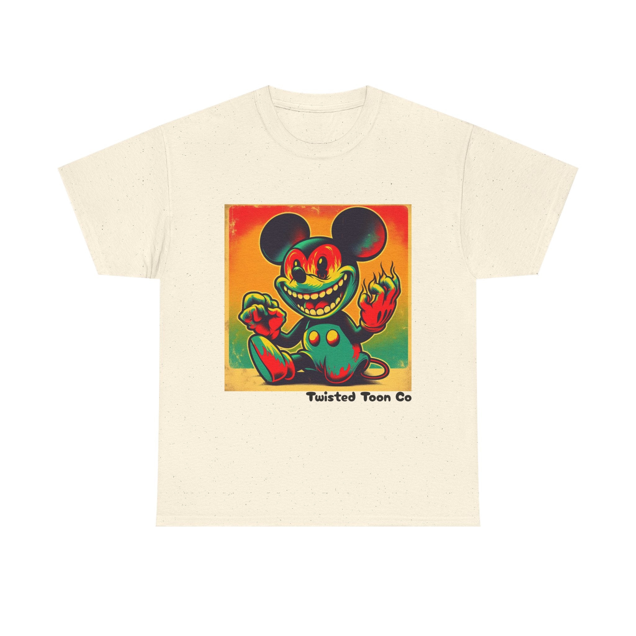 Creepy Retro Cartoon Mouse Tee — Vintage Horror Graphic T-Shirt