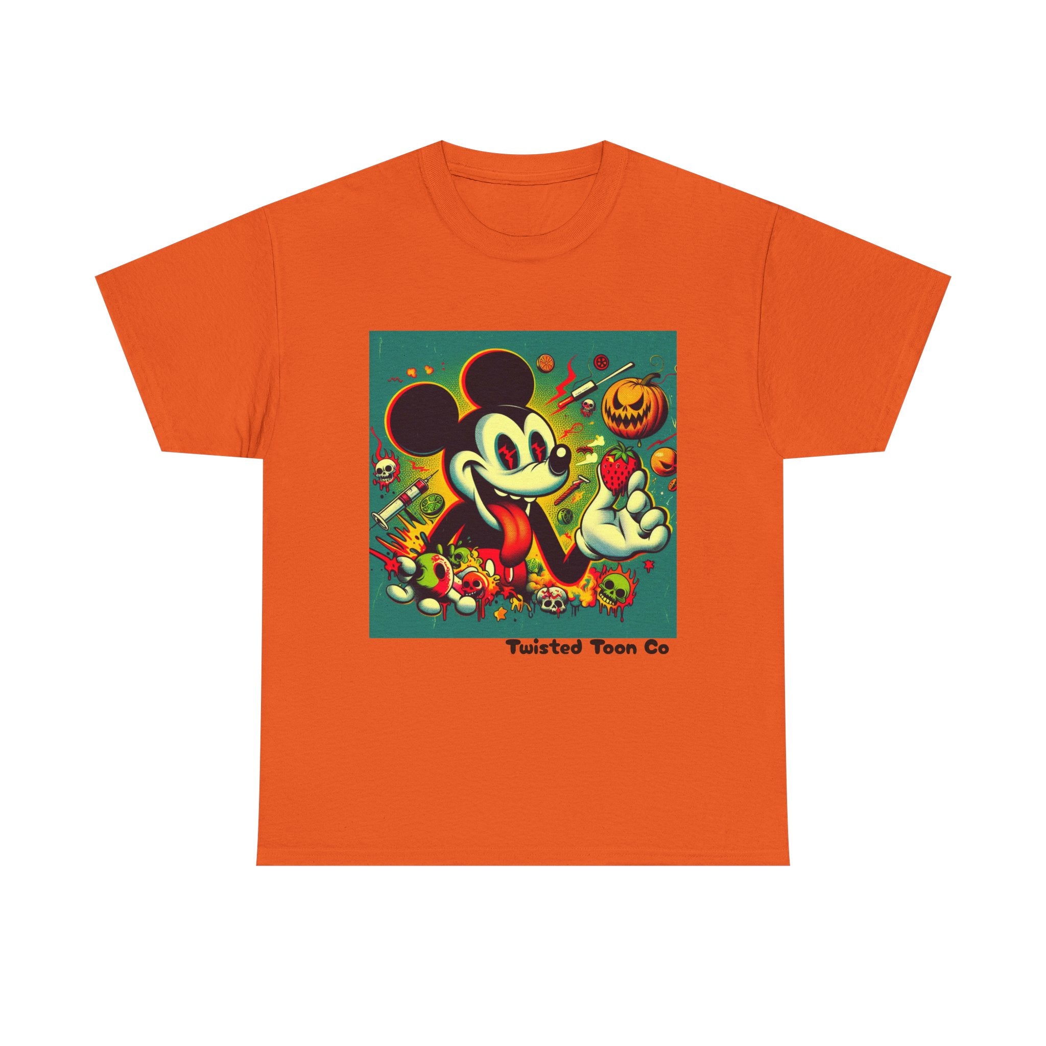 Vintage Cartoon Halloween Tee — Spooky Retro Mouse Graphic