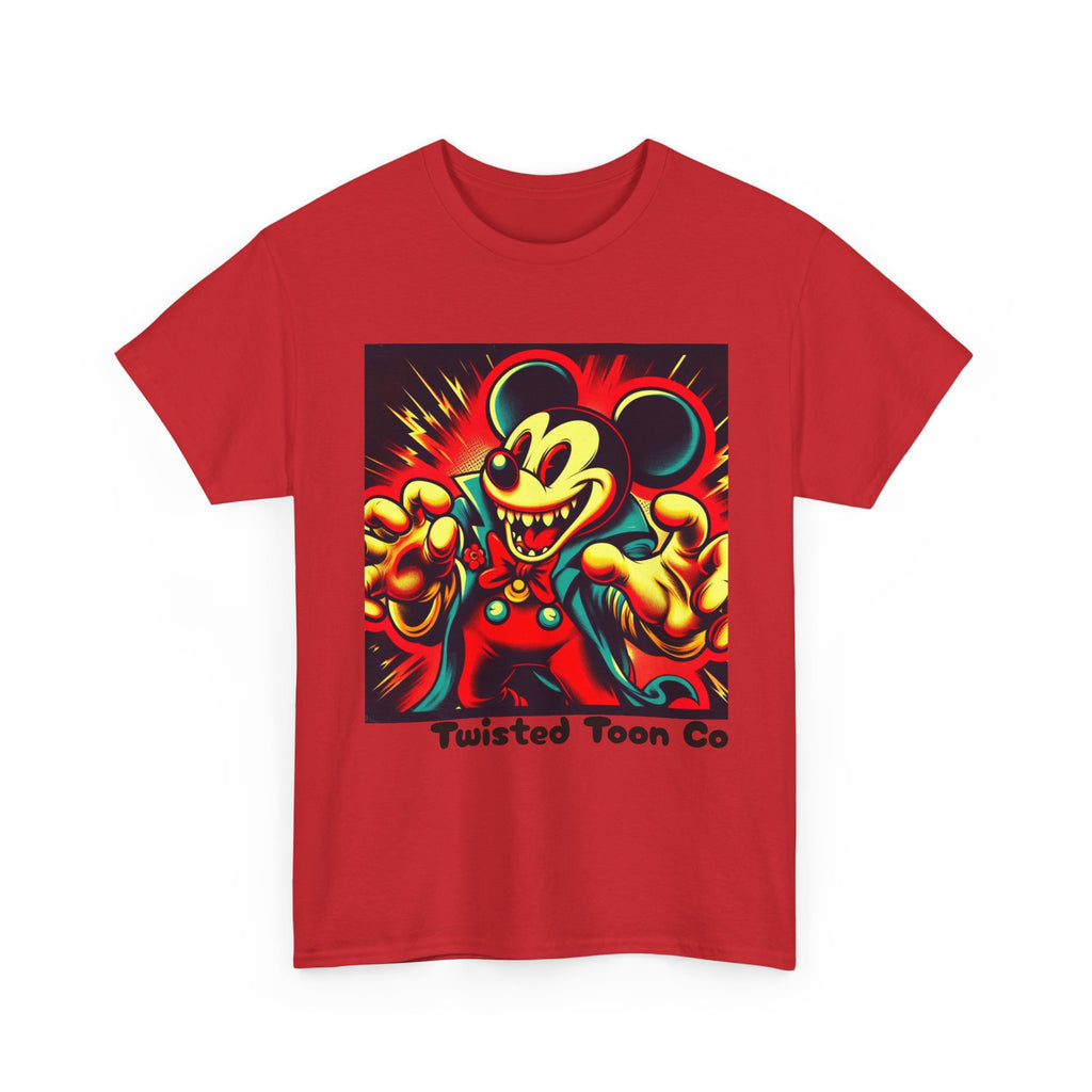 Twisted Toon Tee — Retro Horror Cartoon Mouse Graphic T-Shirt