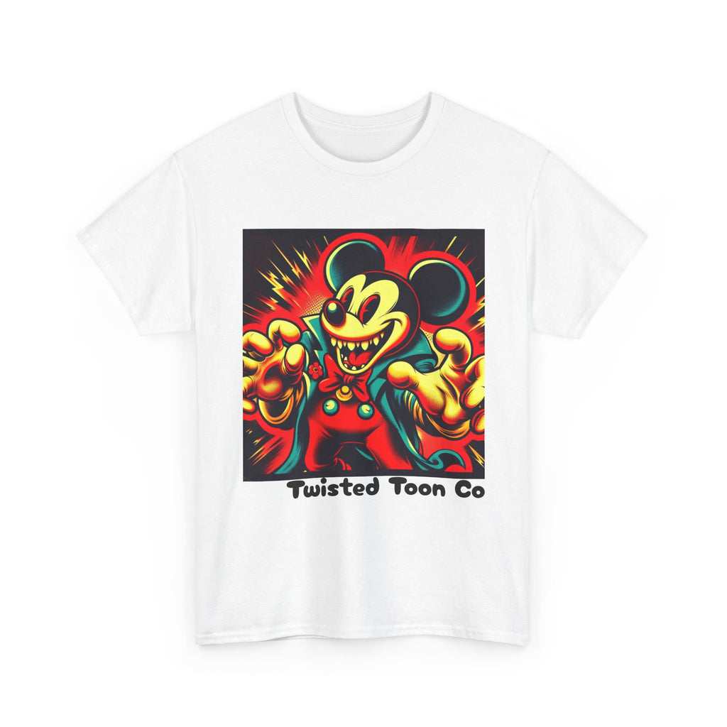 Twisted Toon Tee — Retro Horror Cartoon Mouse Graphic T-Shirt