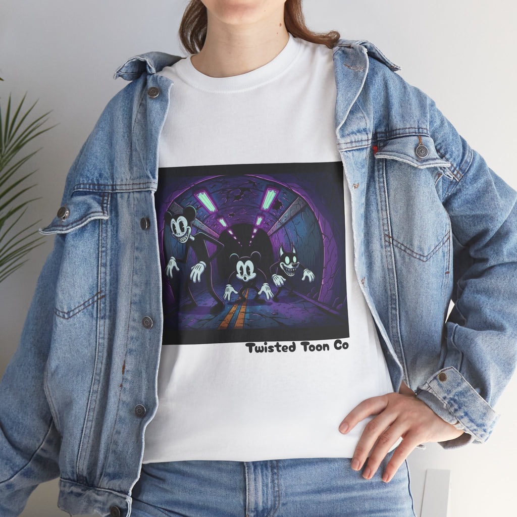 Retro Cartoon Horror T‑Shirt — 'Twisted Toon Co' Spooky Vintage Character Tee
