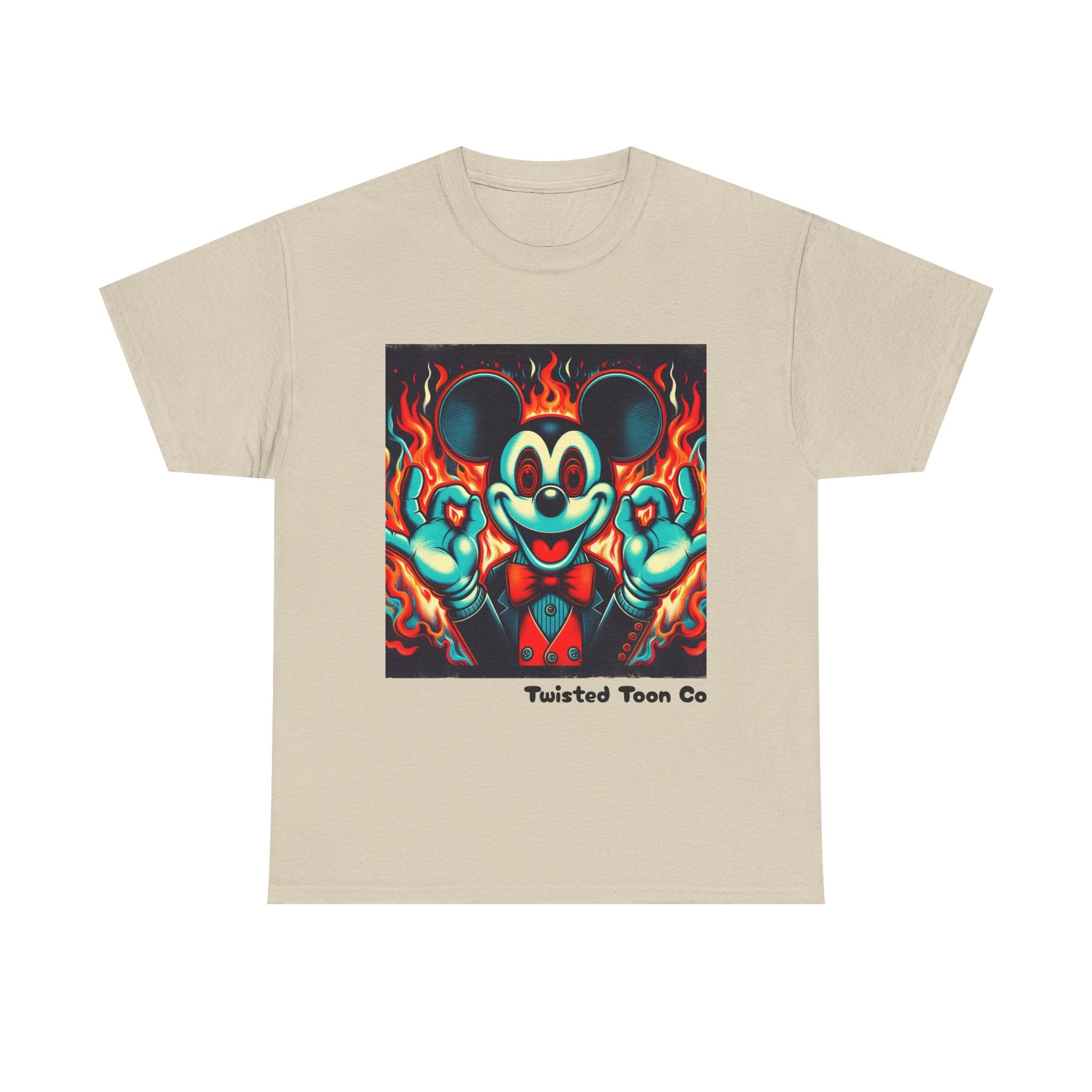 Vintage Cartoon Demon Mouse T-Shirt — Retro Horror Graphic Tee