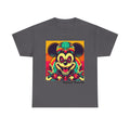 Creepy Retro Mouse Graphic Tee — Neon Horror Cartoon T-Shirt