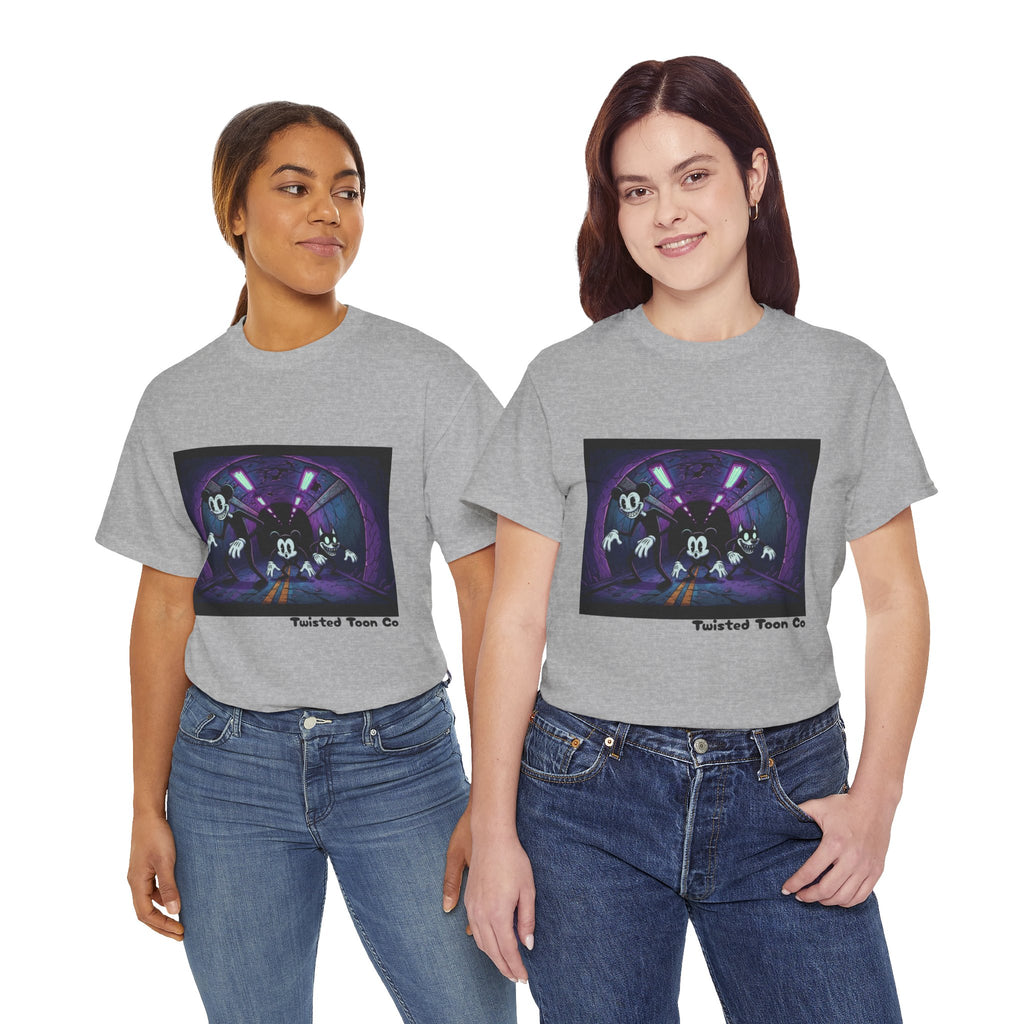 Retro Cartoon Horror T‑Shirt — 'Twisted Toon Co' Spooky Vintage Character Tee