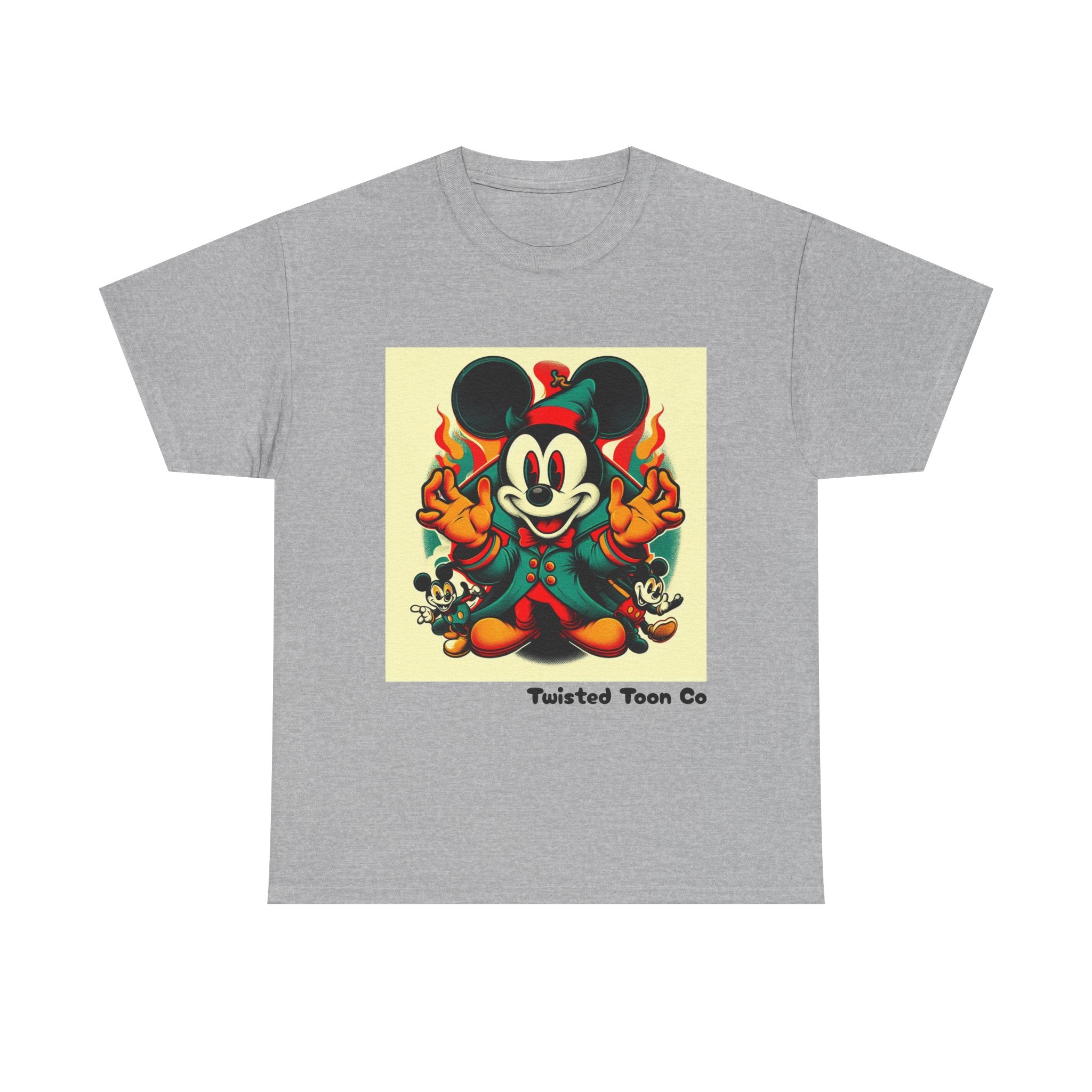 Vintage Cartoon Mouse Flame T-Shirt