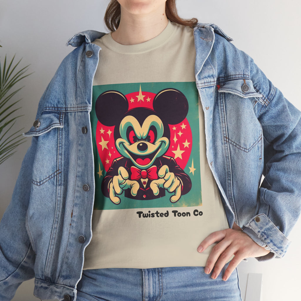 Vintage Cartoon Mouse Graphic Tee — Retro Pop Art T-Shirt