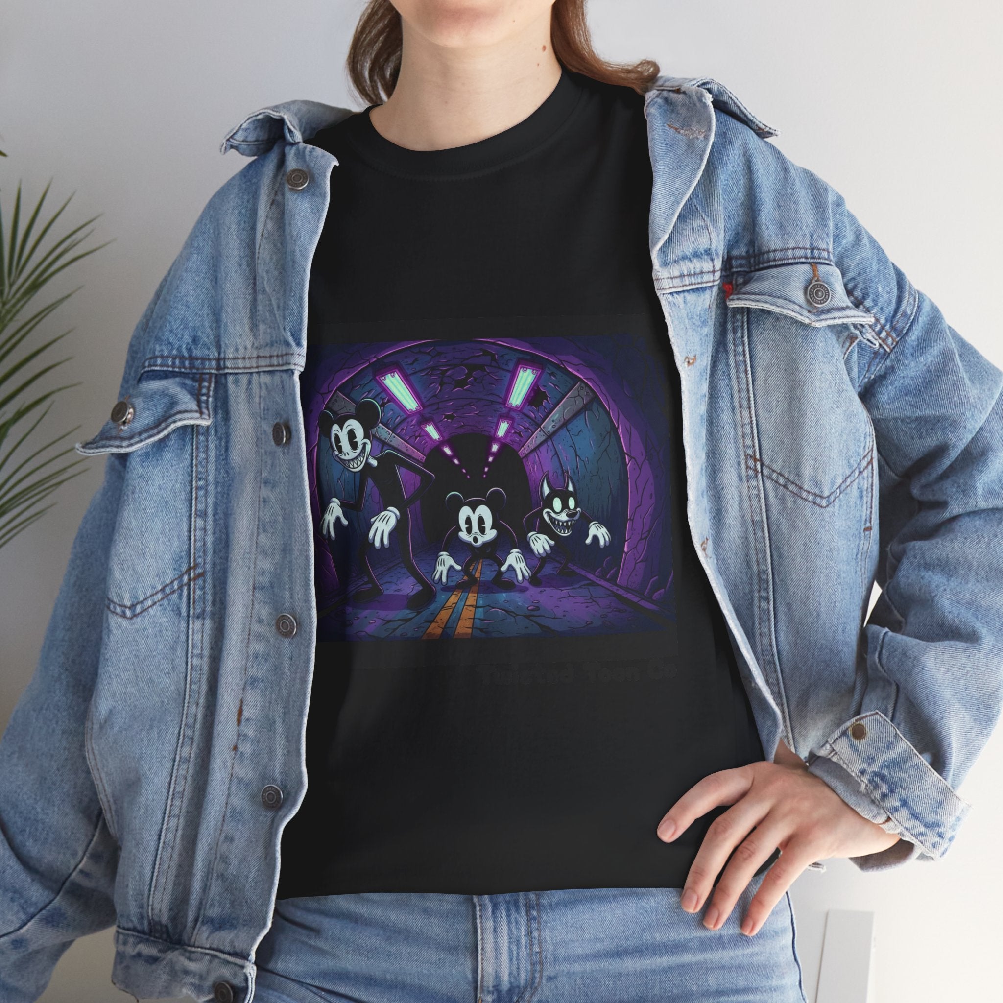 Retro Cartoon Horror T‑Shirt — 'Twisted Toon Co' Spooky Vintage Character Tee